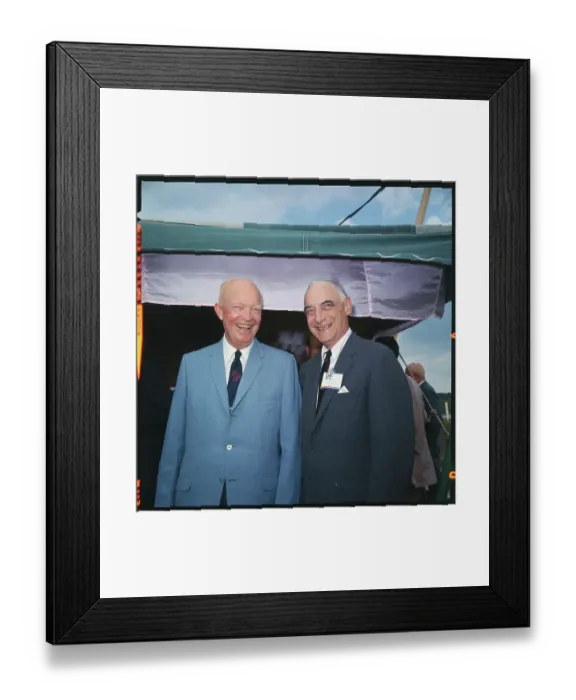 Framed Print : Dwight D. Eisenhower Posing with Lucius Clay Framed Print : Dwight D. Eisenhower Posing with Lucius Clay