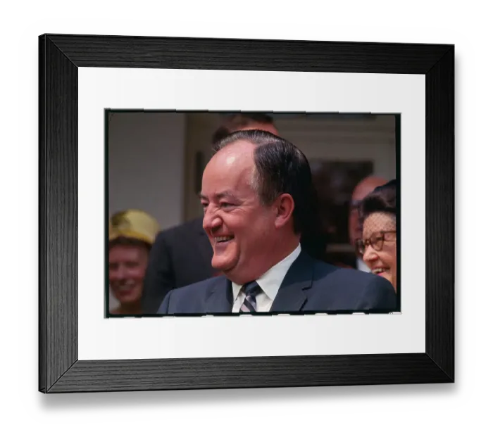 Framed Print : Portrait of Hubert Humphrey Framed Print : Portrait of Hubert Humphrey