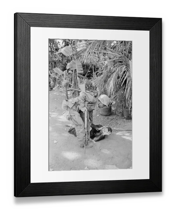 Framed Print : Viet Cong Suspect Pleads for His Life Framed Print : Viet Cong Suspect Pleads for His Life