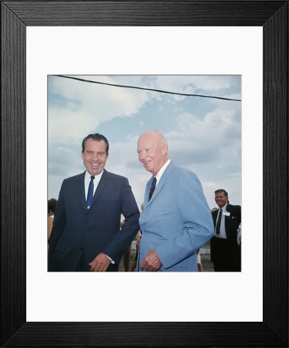 Framed Print : Dwight D. Eisenhower with Richard Nixon Framed Print : Dwight D. Eisenhower with Richard Nixon
