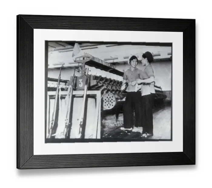 Framed Print : Women Factory Workers With Rifles In Nam Framed Print : Women Factory Workers With Rifles In Nam