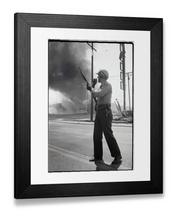 Framed Print : The Watts Riots 1965 Framed Print : The Watts Riots 1965