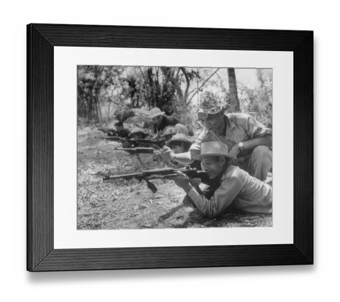 Framed Print : South Vietnamese Civilians Training to Be Guerrillas Framed Print : South Vietnamese Civilians Training to Be Guerrillas
