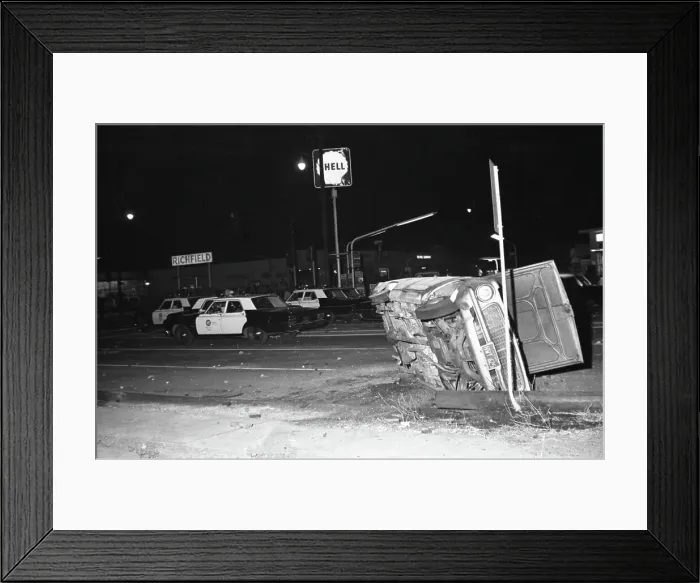 Framed Print : Destruction of the Watts Riot Framed Print : Destruction of the Watts Riot