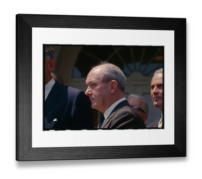 Framed Print : Dean Rusk. (Original Caption). Secretary of State Dean Rusk at August 12th Framed Print : Dean Rusk. (Original Caption). Secretary of State Dean Rusk at August 12th