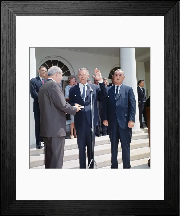 Framed Print : Dean Rusk Swearing In Henry Cabot Lodge Framed Print : Dean Rusk Swearing In Henry Cabot Lodge