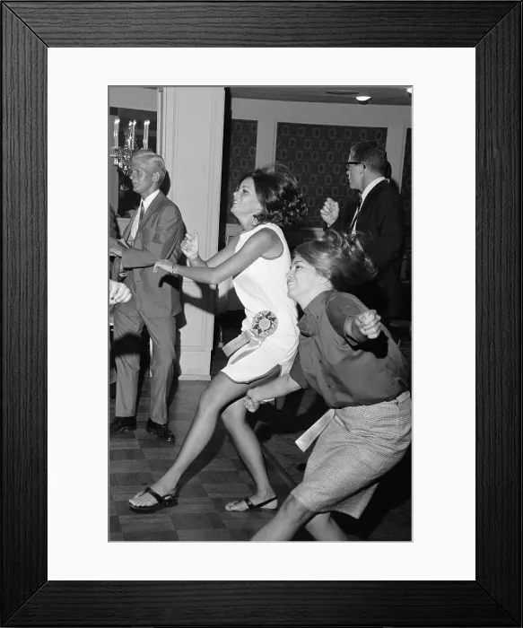 Framed Print : Beauty Pageant Contestants Dancing Framed Print : Beauty Pageant Contestants Dancing