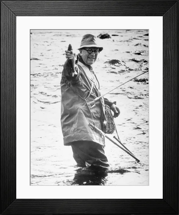 Framed Print : King Gustaf Adolf Holding a Fish Framed Print : King Gustaf Adolf Holding a Fish