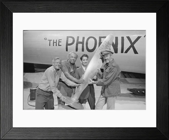 Framed Print : James Stewart Receiving Engraved Propeller Blade Framed Print : James Stewart Receiving Engraved Propeller Blade