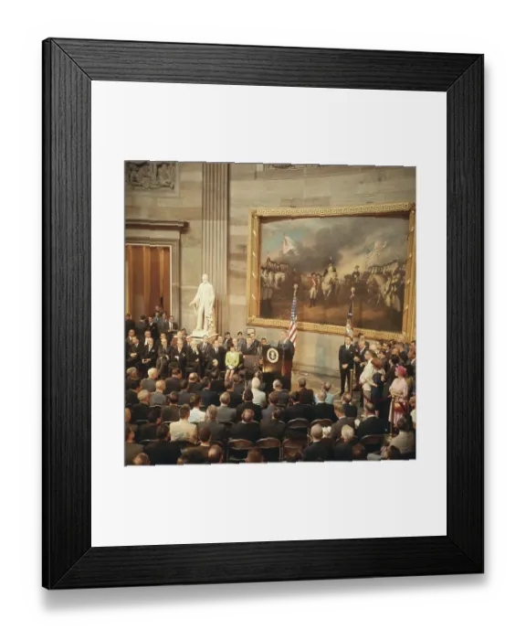 Framed Print : President Johnson Addressing Members of Congress Framed Print : President Johnson Addressing Members of Congress
