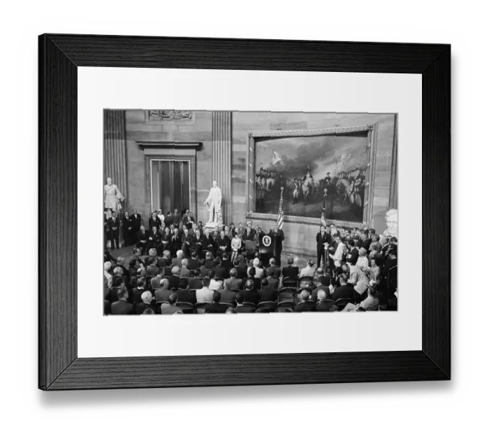 Framed Print : Johnson Prior To Signing Voting Rights Framed Print : Johnson Prior To Signing Voting Rights