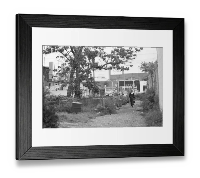 Framed Print : Boy In D.C. Slum Area Framed Print : Boy In D.C. Slum Area