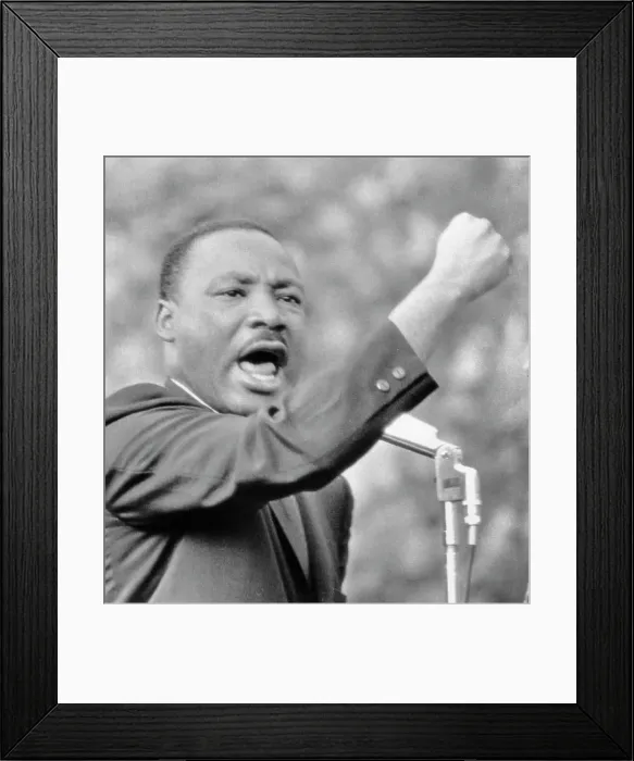 Framed Print : Martin Luther King Jr. Speaking Framed Print : Martin Luther King Jr. Speaking