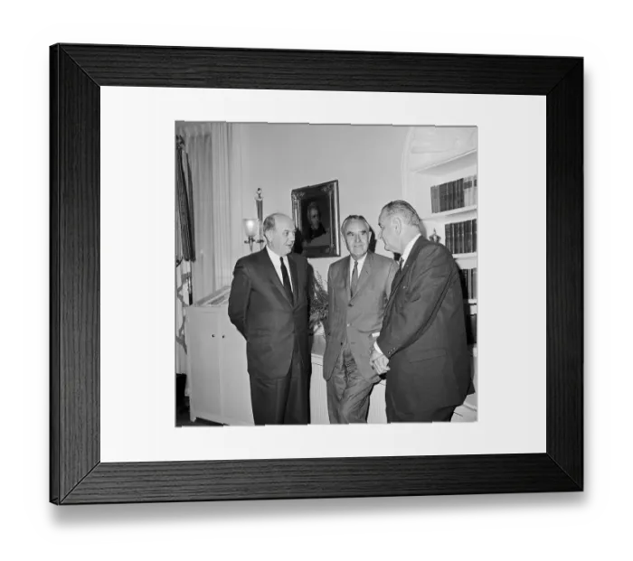 Framed Print : President Speaking With Ambassador Framed Print : President Speaking With Ambassador