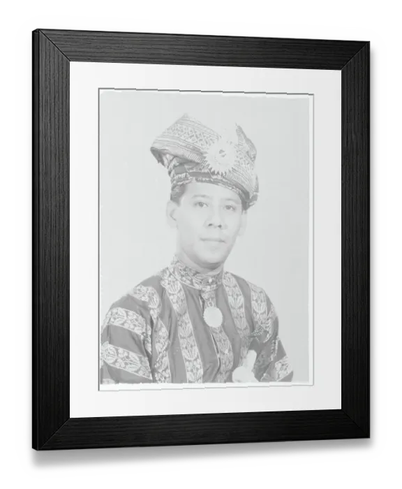 Framed Print : Portrait of Sultan Abdul Halim Badlishah Framed Print : Portrait of Sultan Abdul Halim Badlishah