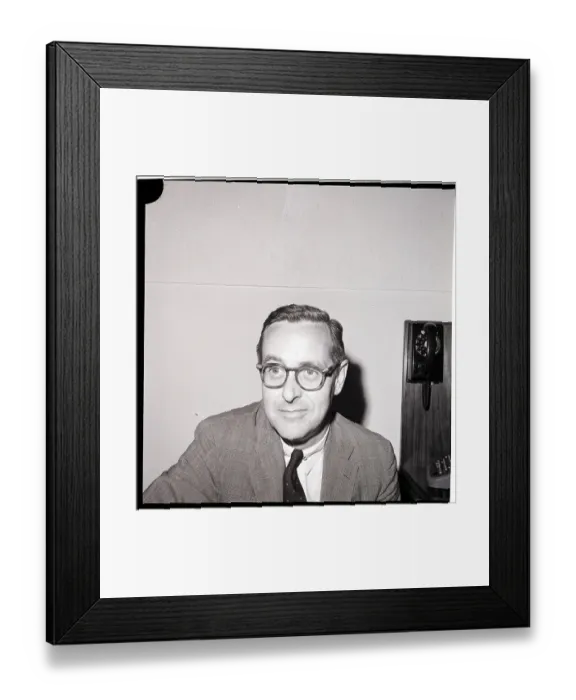 Framed Print : John Chancellor, Headshoulders Framed Print : John Chancellor, Headshoulders