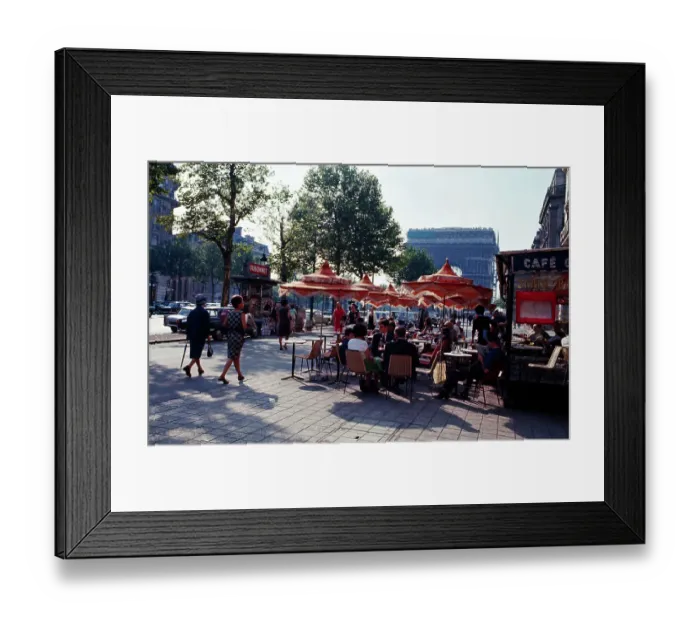 Framed Print : Cafe and Street Scene Framed Print : Cafe and Street Scene