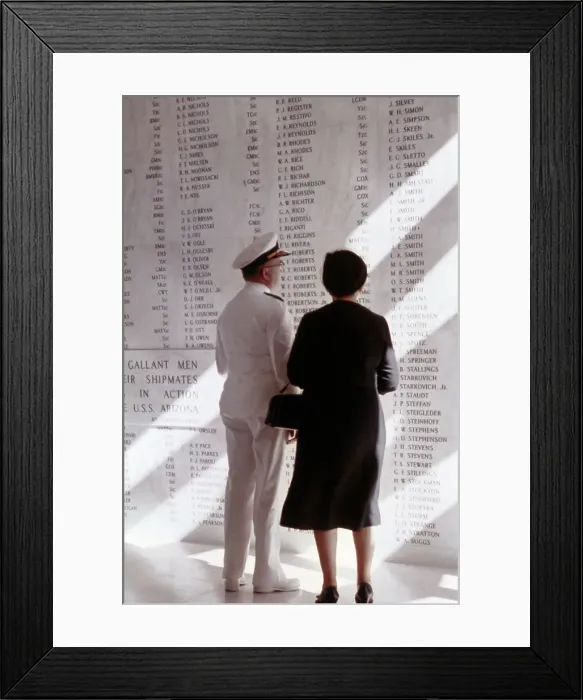 Framed Print : Memorial for Sunken Battleship Framed Print : Memorial for Sunken Battleship