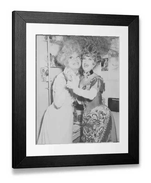 Framed Print : Ginger Rogers and Carol Channing