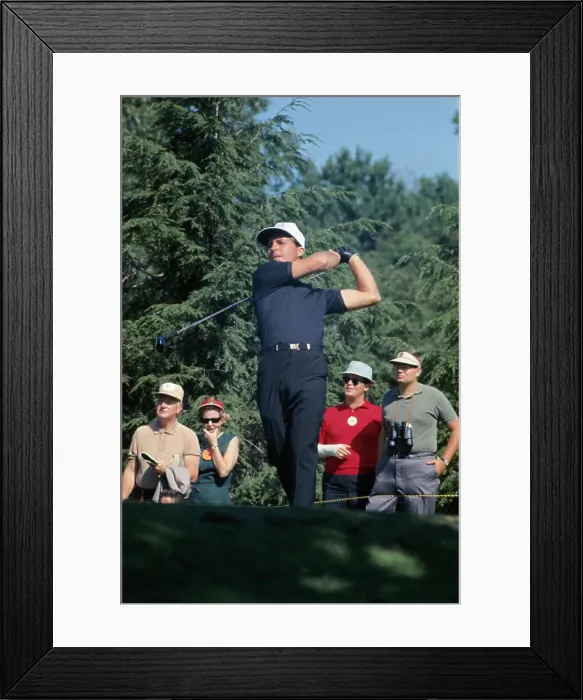 Framed Print : Gary Player Taking a Swing Framed Print : Gary Player Taking a Swing