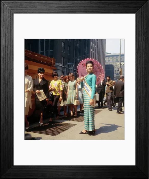 Framed Print : Miss Universe Apasra Hongsakula in New York Framed Print : Miss Universe Apasra Hongsakula in New York