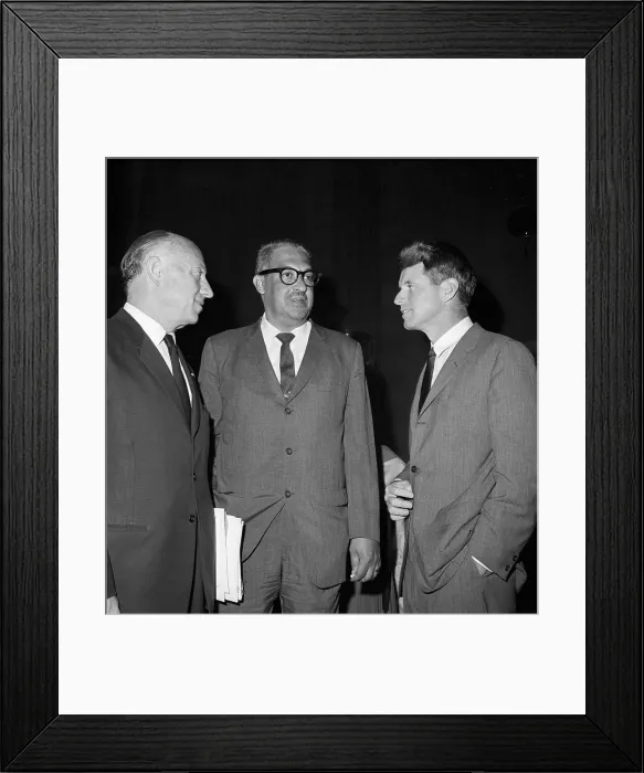 Framed Print : Judge Marshall, Javits & R. F. Kennedy Framed Print : Judge Marshall, Javits & R. F. Kennedy