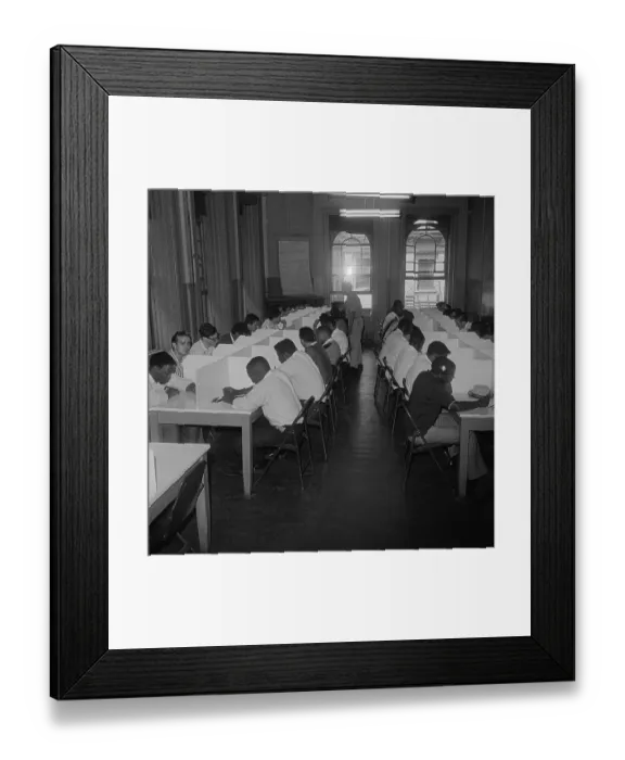Framed Print : Recruits Being Inducted into Army Framed Print : Recruits Being Inducted into Army