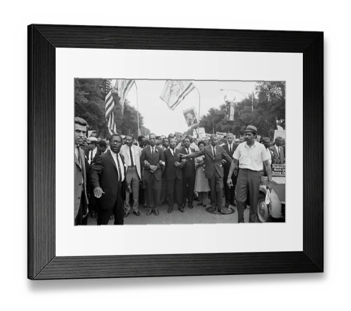 Framed Print : Martin Luther King Jr. Marching in Chicago Framed Print : Martin Luther King Jr. Marching in Chicago