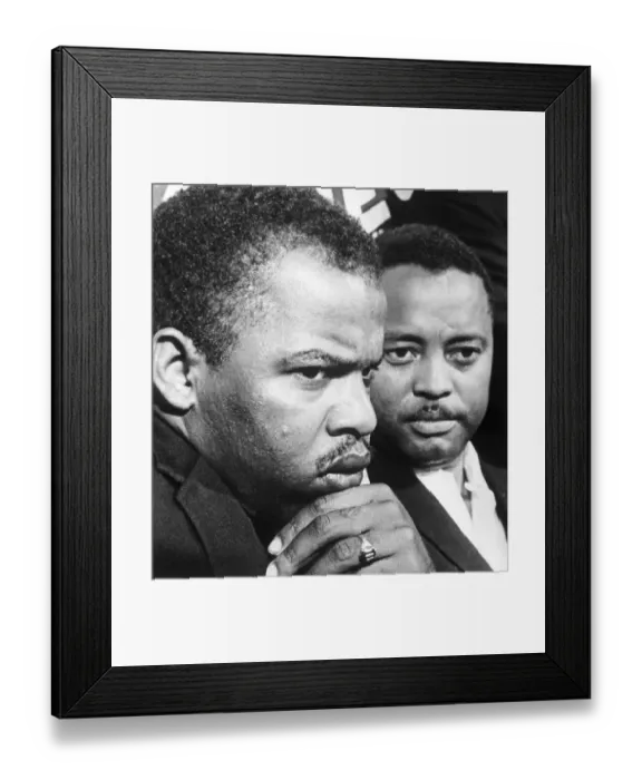 Framed Print : John Lewis and Hosea Williams Framed Print : John Lewis and Hosea Williams