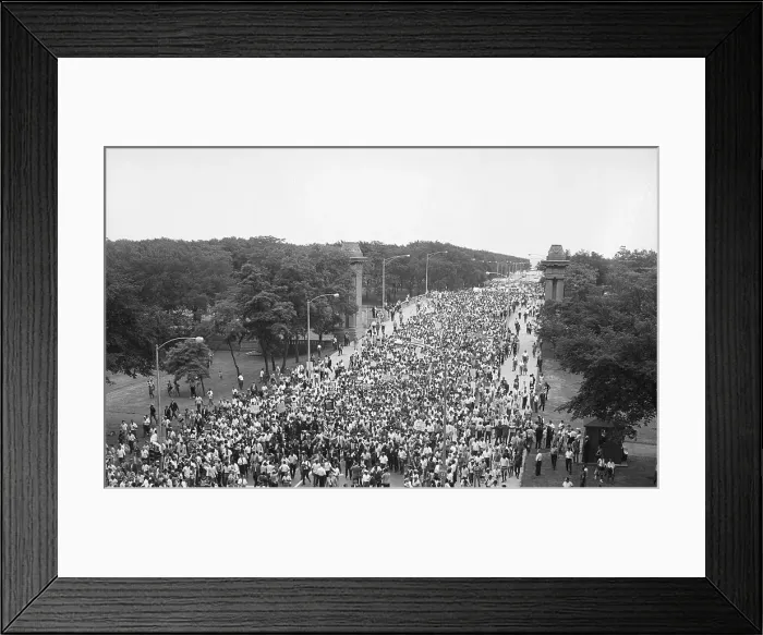 Framed Print : Civil Rights March In Chicago Framed Print : Civil Rights March In Chicago