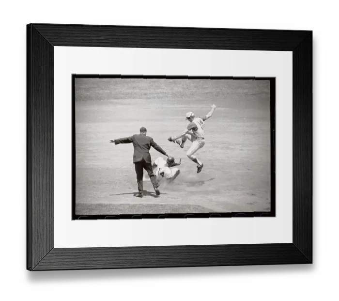 Framed Print : Jesus Alou Safe at Second Base Framed Print : Jesus Alou Safe at Second Base