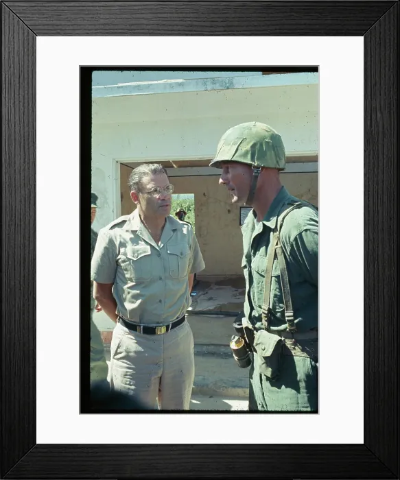 Framed Print : Marine David Clement Briefing Robert McNamara Framed Print : Marine David Clement Briefing Robert McNamara