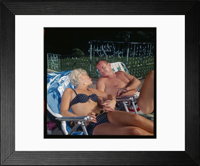 Framed Print : Portrait of Sam Sheppard and Wife Ariane Framed Print : Portrait of Sam Sheppard and Wife Ariane