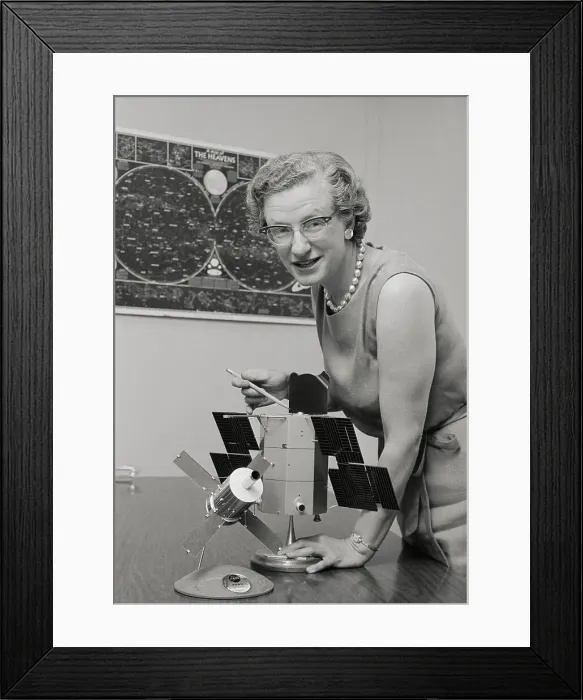 Framed Print : Portrait of Nancy G Roman Framed Print : Portrait of Nancy G Roman