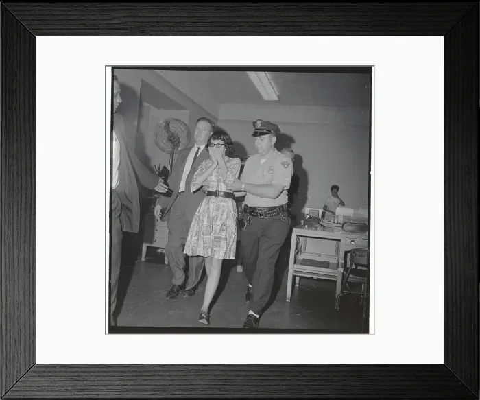 Framed Print : Brenda Ayres Covering Her Mouth Framed Print : Brenda Ayres Covering Her Mouth