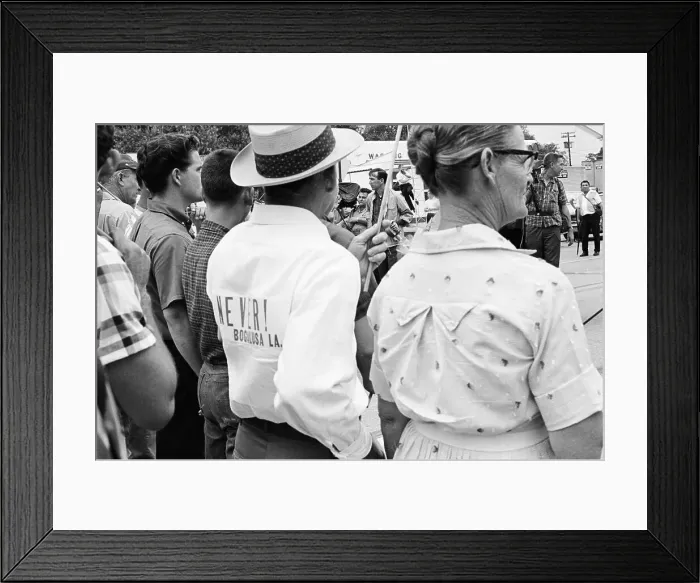 Framed Print : White Anti Civil Rights Demonstration Framed Print : White Anti Civil Rights Demonstration