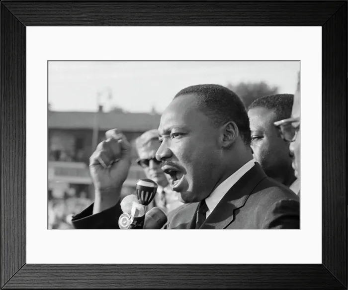 Framed Print : Martin Luther King Speaking in Cleveland Framed Print : Martin Luther King Speaking in Cleveland