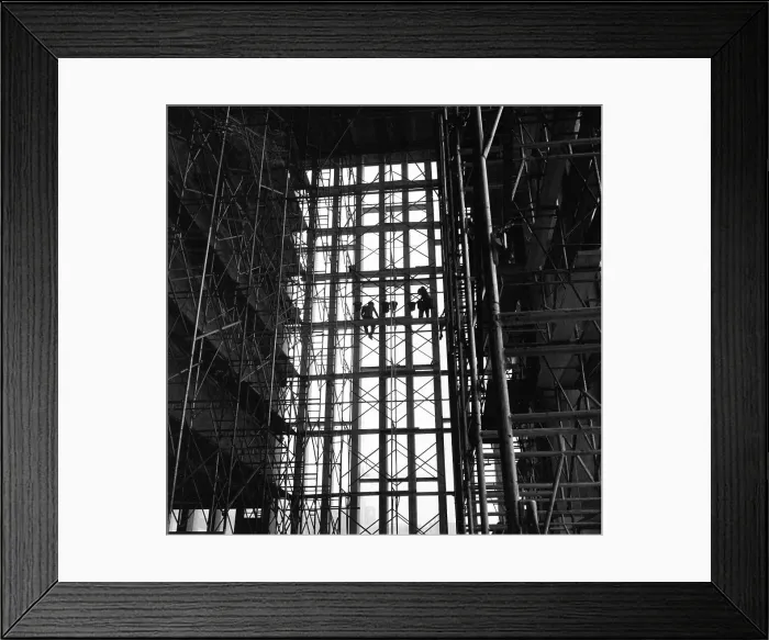 Framed Print : The New Metropolitan Opera House Construction Framed Print : The New Metropolitan Opera House Construction