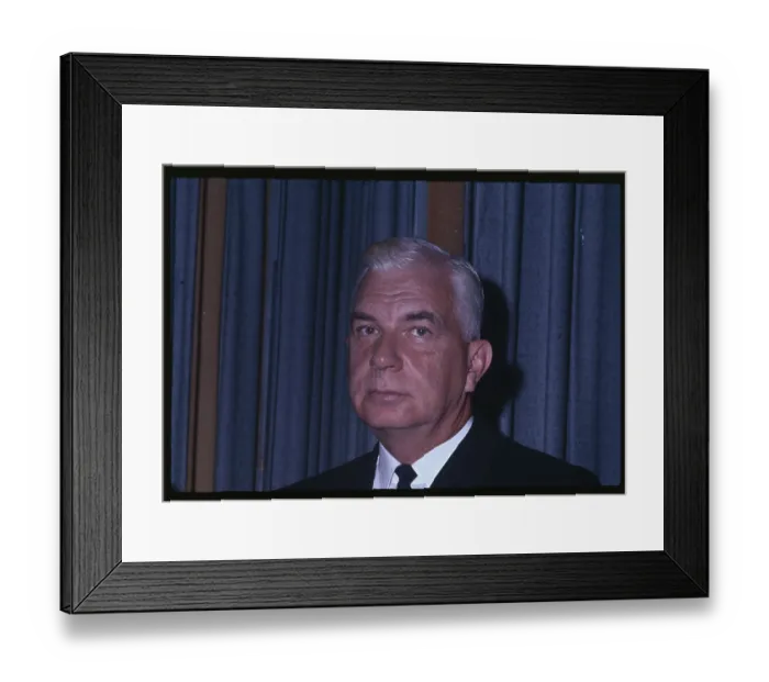 Framed Print : Governor Albertis S. Harrison Jr Framed Print : Governor Albertis S. Harrison Jr