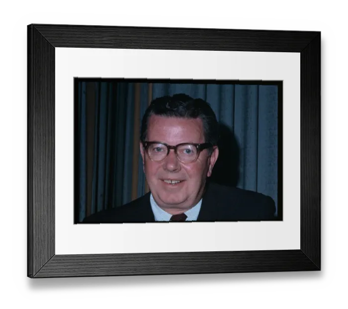 Framed Print : Portrait of Governor Richard Hughes Framed Print : Portrait of Governor Richard Hughes