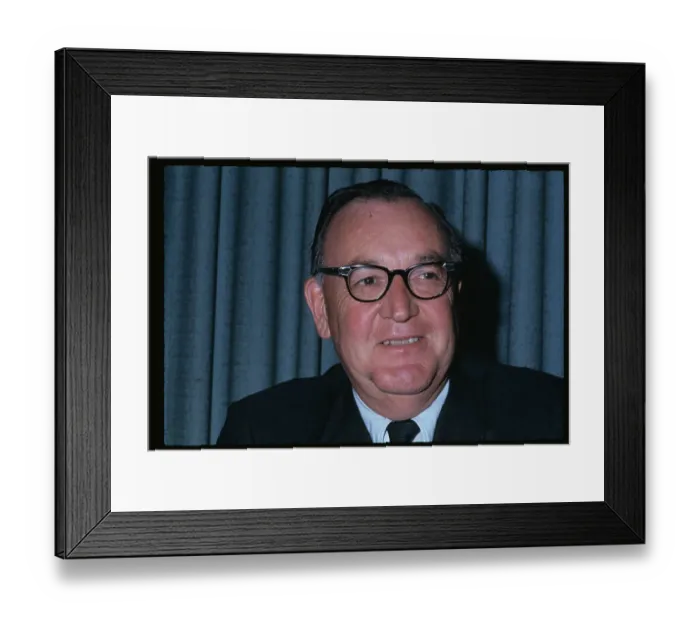 Framed Print : Portrait of Governor Edmund G. Brown
