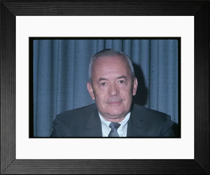 Framed Print : Portrait of Governor Roger D. Branigin