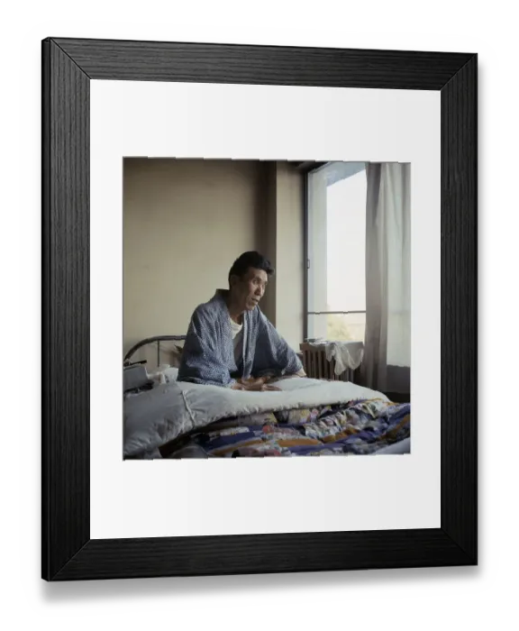 Framed Print : Patient In Hospital Room Framed Print : Patient In Hospital Room