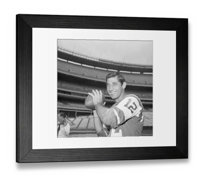 Framed Print : Joe Namath As Rookie For The Jets Framed Print : Joe Namath As Rookie For The Jets
