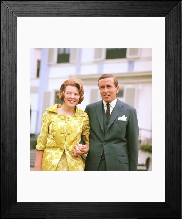 Framed Print : Crown Princess Beatrix and Claus Von Amsberg
