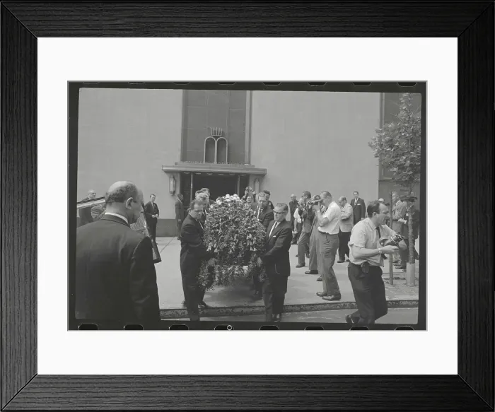 Framed Print : Pallbearers Removing Casket of Bernard Baruch Framed Print : Pallbearers Removing Casket of Bernard Baruch