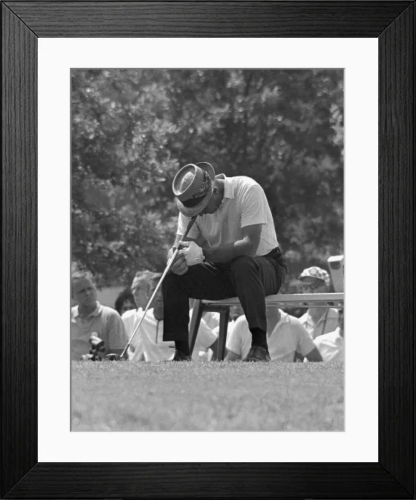 Framed Print : Sam Snead Looking Dejected Framed Print : Sam Snead Looking Dejected