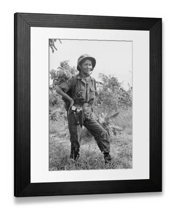 Framed Print : Vietnamese Woman Soldier During Vietnam War Framed Print : Vietnamese Woman Soldier During Vietnam War