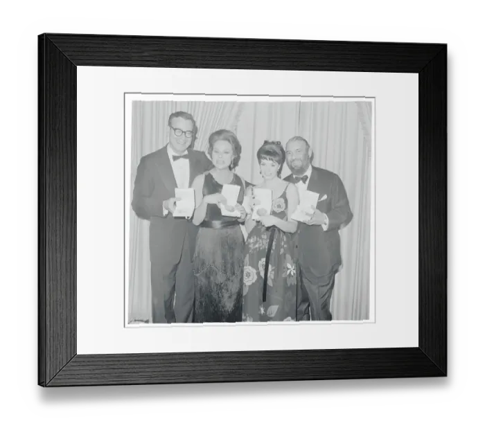Framed Print : Actors Holding Tony Awards Framed Print : Actors Holding Tony Awards