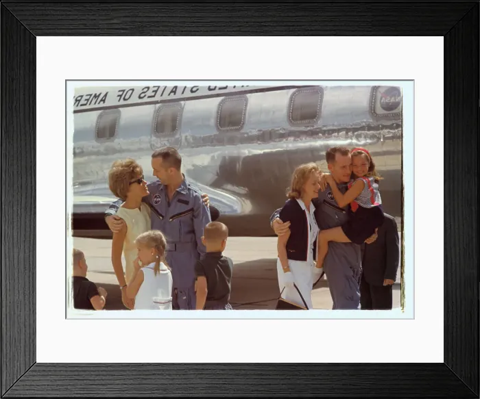 Framed Print : Astronauts McDivitt and White Reuniting with Families Framed Print : Astronauts McDivitt and White Reuniting with Families